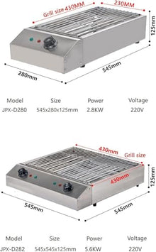 YIJIEHH Barbecue Grill | Tabletop Electric Grill for Barbecue Plate | Coated Round Non-Stick Uniform Heat Conduction Outdoor Stoves, Kitchen Stove, Electric Cooktop Loupsiy-Jpx D282