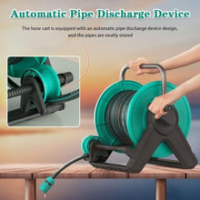Portable Garden Hose Cart, Water Pipe Reel Cart for Washing, Hose Reel Yard, Cleaning Water Pipe Storage (30m)