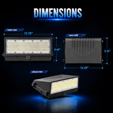 JCE Wall Pack LED Exterior Light, 60W -120W Adjustable Max 19200LM