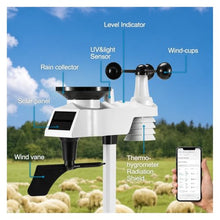 0310 Wi-Fi Weather Station with Solar Outdoor Sensor Rain Gauge