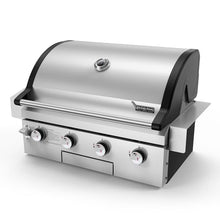 Brand-Man Built-In Gas Grill Head, 30-Inch 4-Burner Outdoor Kitchen Grill