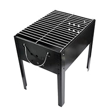 OEKFVCHVZ BBQ Grill Stainless Steel Four-Legged Rectangular Barbecue Accessories for Outdoor Camp Picnic