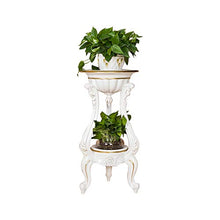 XAWSOP European Indoor Flower Pot Rack Multi-Layer Flower Stand White Resin Plant Stand Floor Living Room Balcony Rack Creative Flower Stand Plant Container Accessories,