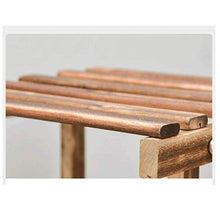 ZOCWJK Plant Stands,Flower Stand,Shelf Wood Balcony Flower Shelf Living Room Indoor Floor Type Plant Flower Pot Standnishings/Walnut/B,