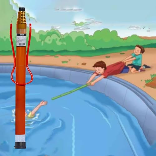 CHZDPP Telescopic Marine Salvage Rods for Drowning Swimmers, Pool Life Saving Hook, Emergency Life Preserving Equipment for Boats Yachts/Sea/Water Park(10m/32.8ft/394inch)
