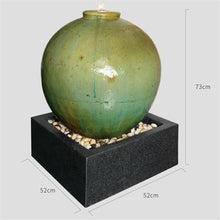 Outdoor Water Fountain Ceramic Water Decoration, Fountain Water Feature, Water Circulation Garden Decoration Fountain Garden Water Fountain (Color : B)