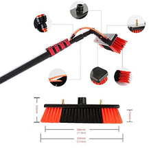 3WWWQMAA8 Window Cleaning Pole Water Supply Brush Telescopic Solar Power Panel Cleaner Brush Outdoor Greenhouse Roof Washing Equipment Tool 3-11m (50cm Brush 7m/22.9ft) (50cm Brush 10m/32.8ft)