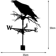 Weather Vane Crow Sculpture Weather Vane Wind Direction Indicator Metal Weather Vane Garden Decoration Bird Weather Vane Roof Gift Stainless Steel Material Anti-Ultraviolet 35 5