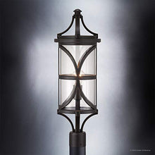 Urban Ambiance Luxury Rustic Outdoor Post/Pier Light, Large Size: 26-1/2" x 9", with Old World Style Elements, Olde Bronze Finish, UHP1180 from the Brussels Collection