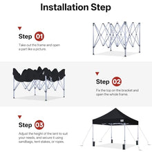 ABCCANOPY Aluminum Hexagon Tent 10x15 Commercial 600D Canopy Black