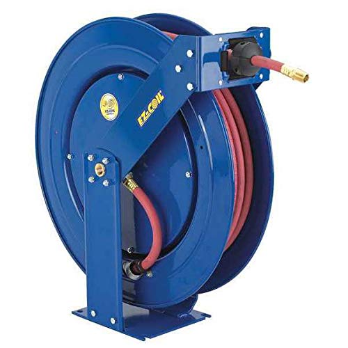 EZ-Coil Supreme Duty Truck Mount Safety Hose Reel w/Hose Hose: 50 ft, 3/4" Inside Diameter (300 psi), Size 4