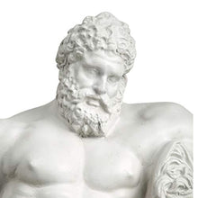 Design Toscano Farnese Hercules Greek Hero, Man of Strength Indoor/Outdoor Garden Statue, 30 inches tall, Cast Stone Resin, Antique Stone Finish