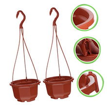 15 Sets Plant Small Balcony Decoration Basket Patio Chlorophytum Decor Planter and Coffeexcm Drainage for Scindapsus Round Pot Plants Garden Flower Orchid Porch Pots (Coffeex4pcs 13X7.5CMx4pcs)