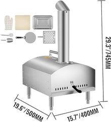 KJLYLPP Wood Fired Outdoor Pizza Oven – Pizza Ovens Wood Pellet Pizza Oven Wood Fired Pizza Maker,Portable Hard Wood Pellet Pizza Oven