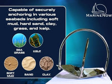 MarineNow AISI 316 Stainless Steel Shovel Scoop Anchor with Roll Bar 33 lb