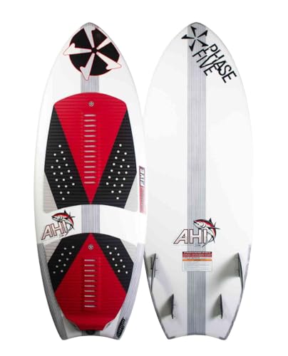 Phase Five Wakesurf Board AHI 56" White / Red / Black
