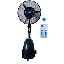 NYTFHMS Cooling Fans Oscillating Fan with Misting, Spray Fan,3 Cooling Speeds,90° Oscillation, Adjustable Height 1.6M-2M,with Remote Control 350W Oscillation Function,Black