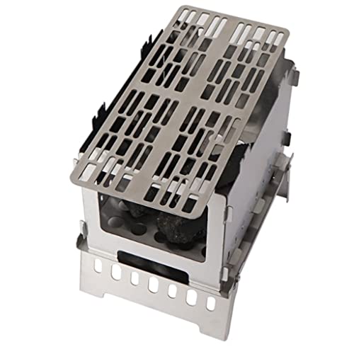 Outdoor Camping Stove Grill Plate Net Charcoal Barbecue for Bbq