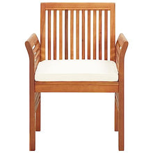 smnyxs Acacia Wood Patio Dining Chairs Set of 8 with Cushions