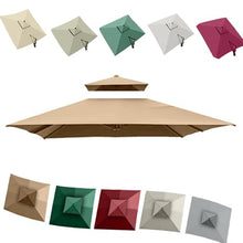 MXJCKSOQ 3X Cantilever Umbrella Replacement Canopy 8 Ribs UV-Resistant Patio Shade Cover for Yard & Pool Offset Parasol Sunshade Top Outdoor Fabric Single top,Khaki-3m (10’) Single top
