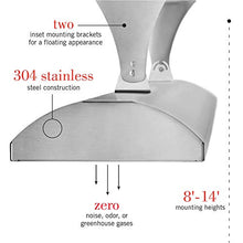 Infratech CD-3024 WH Stainless Steel 33” Dual Element Fixture Electric Patio Heater 3000 Watt, 240 Volt, White Finish