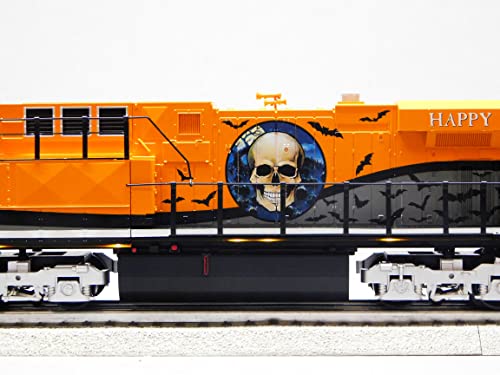 Generic MTH RailKing Halloween ES44AC Diesel Locomotive w/ProtoSound 3.0 O Gauge Orange