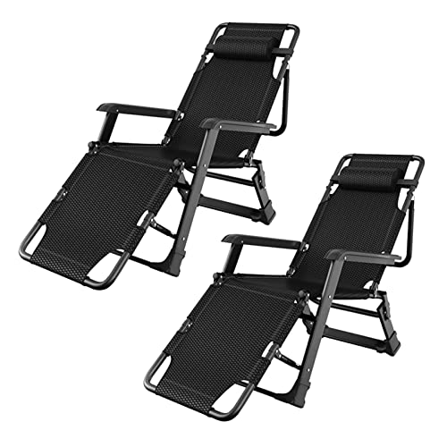 Natliedop Oversized Zero Gravity Chair Folding Portable Recliner with Adjustable Headrest Recliner X2