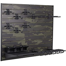 Hold Up Displays 12 Gun Rack for 6 Rifles and 6 Pistols Modular Slatwall Display System Black