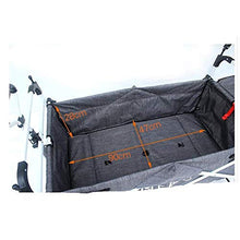 Garden Carts & Wagons Garden Cart with Roof 4 Wheels Folding Pull Wagon Handcart Trolley for Home Garden Cart