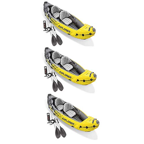 Intex Explorer K2 Inflatable Kayak Set Yellow