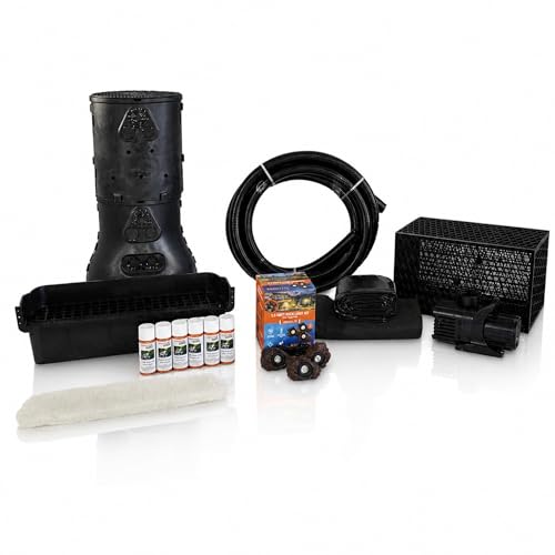 HALF OFF PONDS Savio Pond Free 10000 Waterfall Kit with MatrixBlox, 15' x 30' PVC Liner and 10,000 GPH Pump - PVCPMSB8
