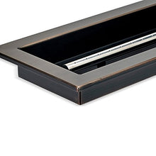 48" x 6" Oil Rubbed Bronze Linear Drop-in Fire Pit Pan
