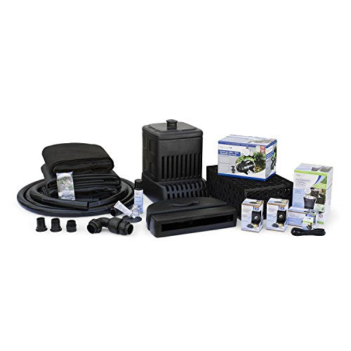 Aquascape Complete Waterfall Kit with 16 Feet Stream Medium Black