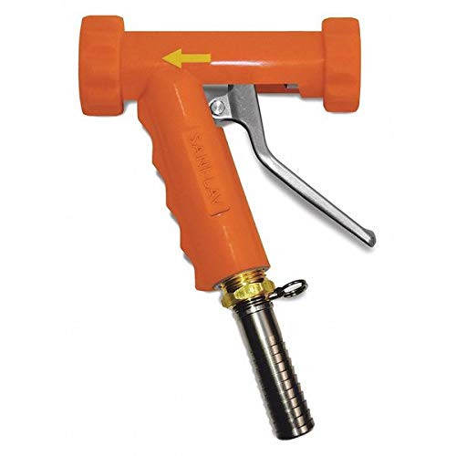 Spray Nozzle,Safety Orange,SS,6-1/4" L
