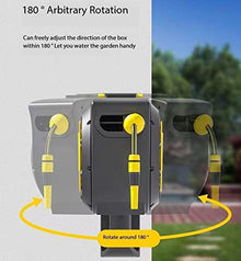 Hose Reel, Wall Mounted Automatic Storage Hose Cart, 180° Rotating Bracket, Suitable For Patio Garden Watering (17m)