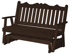 Furniture Barn USA Cedar 6' Royal English Glider Walnut Stain