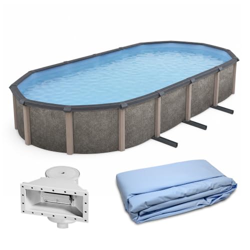 Blue Wave Riviera 15x30-ft Oval 54-in Deep Above Ground Pool with Liner