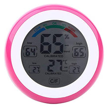 MVUYO Indoor Hygrometer Thermometer, Digital Humidity Monitor, Temperature Humidity Gauge Meter, with Display, ℃ and ℉ Switch, Min and Max Records, for Home, Office, Greenhouse, Babyroom(D)