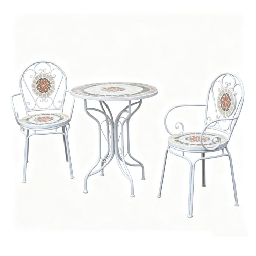 exproyzk Round Table and Chairs, Outdoor Small Coffee Table