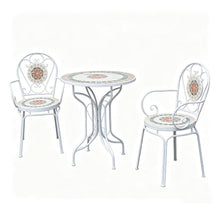 exproyzk Round Table and Chairs, Outdoor Small Coffee Table