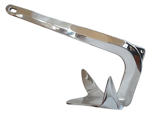 MarineNow Stainless Steel Bruce/Claw Style Boat Anchor 25 kg (55 lb)