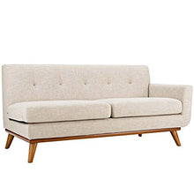 America Luxury Modern Contemporary Loveseat Sofa Fabric Beige