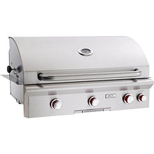American Outdoor Grill 36NBT 36" T Series Built-In Natural Gas Grill with 648 sq. in. Grilling Surface 50000 BTU Total Main Burner Output 12000 BTU Back Burner Rotisserie Warming Ra