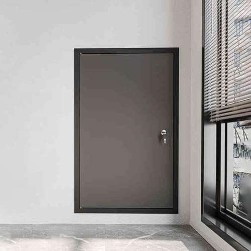 Vibeo Large Wall Access Panel, Air Conditioning Access Door, Metal Plumbing Service Door, Hydrant Hidden Door, Insulation Attic Access Door(Dark Gray,28x47in/700x1200mm)
