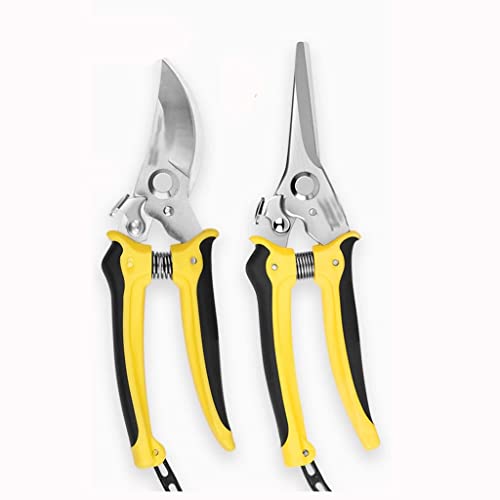 MVNOIRE Garden Scissors Hand Tools Cutter Pruner Shears For Yard Seedlings Orchard Pruning Branches Flowers