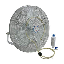 Outdoor Patio Fan - Wall Mount Mist Fans - Waterproof - Industrial Grade Fan - High-Velocity Fan - For Patio, Industrial, Warehouse, Barns, Dust Control Application (24" Fan - Oscillating - Black)