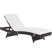 America Luxury - Outdoor Modern Contemporary Urban Patio Balcony Chaise Lounge Chair Set of 6 White Rattan