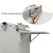 HQHAOTWU Commercial Vacuum Sealer Outside Pumping 23.6inch Sealing Length White