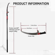 EliteBloom Manual Pruning Saw Telescopic, Tree Saw Branches Long Reach Pruning Saw W/Blade, Long Telescopic Pruning Saw,7.2m/24FT