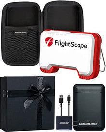 Certified Brands FlightScope Mevo Portable Golf Launch Monitor and Rangefinder White with Red Trim